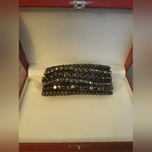 Metallic Beaded Bracelet